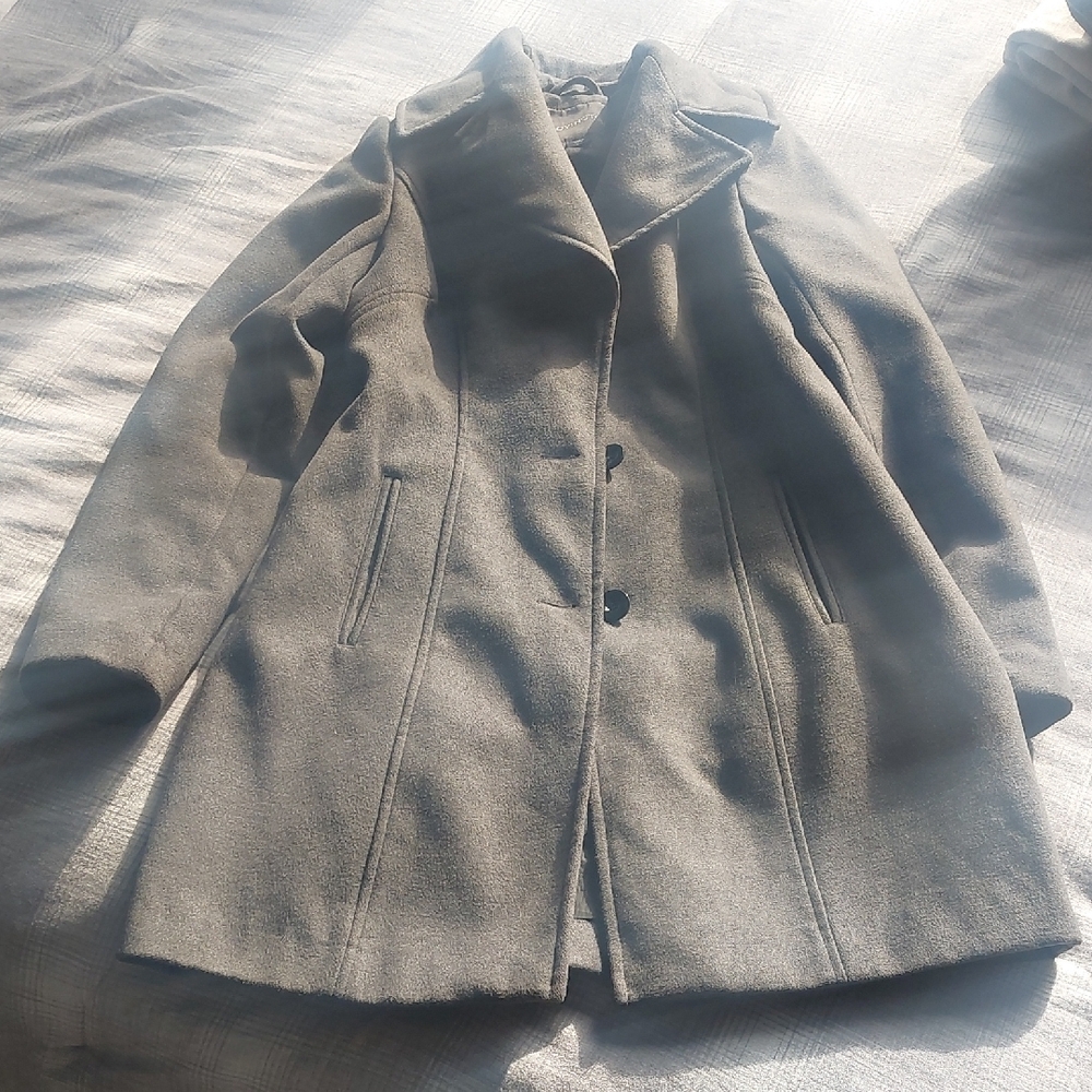 Covington Women's Classic Gray Pea Coat Size Small